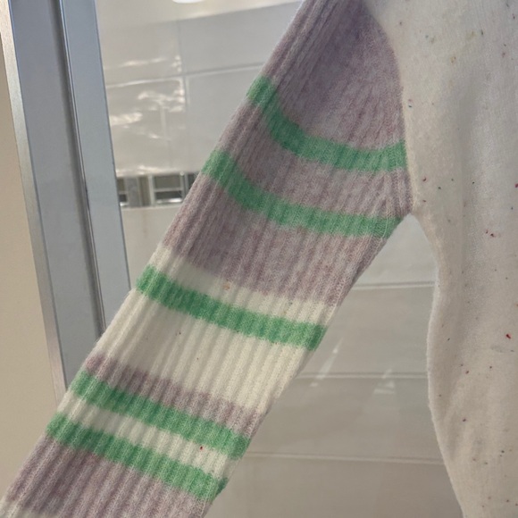 John + Jenn Brand Colorful Striped Women's Sweater Size M NWT - Picture 5 of 9